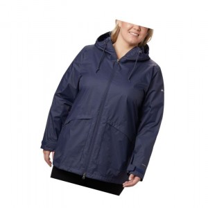Dámské Bundy Columbia Arcadia Casual Plus Size Tmavě Blankyt | RTMW-26790
