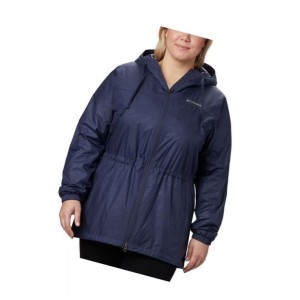 Dámské Bundy Columbia Auroras Wake III Mid Plus Size Tmavě Blankyt | LOIZ-58329