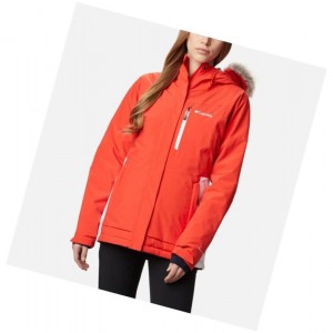 Dámské Bundy Columbia Ava Alpine Insulated Oranžové Bílé | QVDT-41209