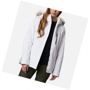 Dámské Bundy Columbia Ava Alpine Insulated Bílé Šedé | QIYG-26190