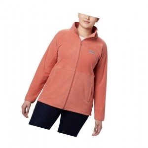 Dámské Bundy Columbia Basin Trail Fleece Full Zip Plus Size Tmavě Koralove | TKCP-57291