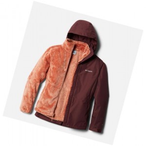 Dámské Bundy Columbia Bugaboo II Fleece Interchange Vínové | OLEY-64132