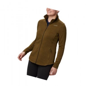 Dámské Bundy Columbia Canyon Point Fleece Full Zip Olivy Zelené | AKYB-12394