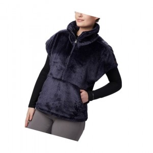 Dámské Bundy Columbia Fire Side III Sherpa Shrug Tmavě Blankyt | XMAY-20167