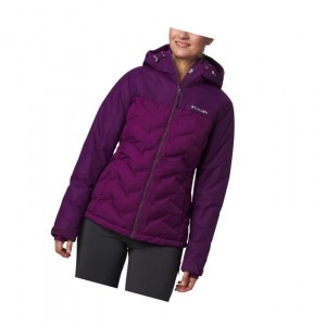 Dámské Bundy Columbia Grand Trek Down Hooded Fialové | TERC-92430