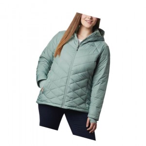 Dámské Bundy Columbia Heavenly Hooded Plus Size Světle Zelene | DVOE-32547