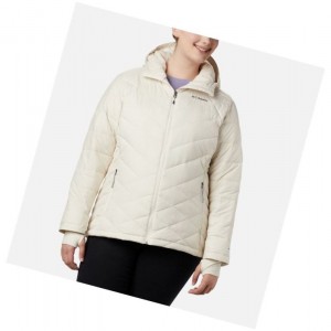 Dámské Bundy Columbia Heavenly Hooded Plus Size Krém | XFLR-08193