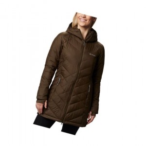 Dámské Bundy Columbia Heavenly Long Hooded Olivy Zelené | NVGX-74639