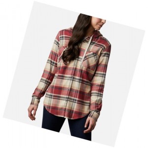 Dámské Košile Columbia Anytime Stretch Hooded Long Sleeve Červené Viacfarebný | MATE-38964