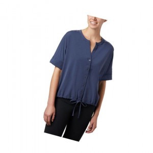 Dámské Košile Columbia Firwood Crossing Short Sleeve Tmavě Blankyt | GWDV-75689
