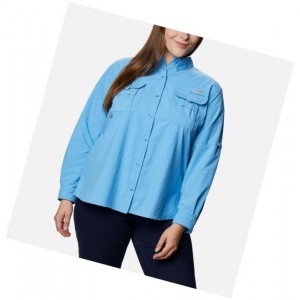 Dámské Košile Columbia PFG Bahama Long Sleeve Plus Size Blankyt | EMZK-50123