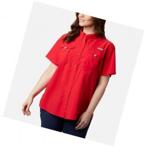 Dámské Košile Columbia PFG Bahama Short Sleeve Plus Size Červené | RHJC-32756