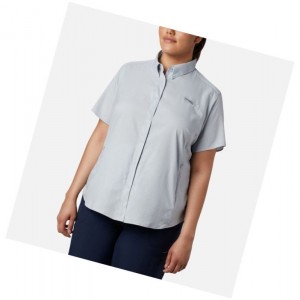 Dámské Košile Columbia PFG Tamiami II Short Sleeve Plus Size Šedé | RSLM-98173