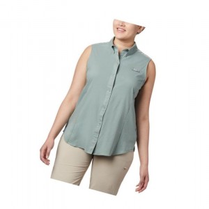 Dámské Košile Columbia PFG Tamiami Sleeveless Plus Size Světle Zelene | AYZP-53814