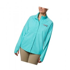 Dámské Košile Columbia PFG Ultimate Catch ZERO Long Sleeve Hybrid Blankyt | MDOJ-31920