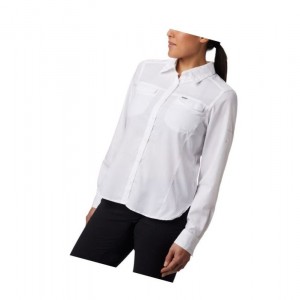 Dámské Košile Columbia Silver Ridge Lite Long Sleeve Bílé | TZFK-93470