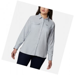Dámské Košile Columbia Silver Ridge Lite Long Sleeve Plus Size Šedé | HCDV-36041