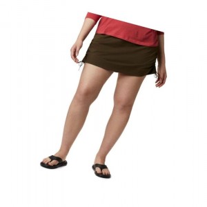 Dámské Krátké Sukně Columbia Anytime Casual Plus Size Olivy Zelené | TBXL-92610