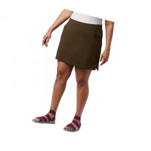 Dámské Krátké Sukně Columbia Anytime Casual Stretch Plus Size Olivy Zelené | LYZV-26851