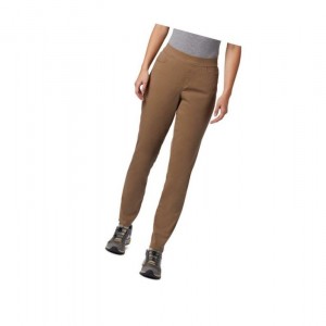 Dámské Legíny Columbia Pinnacle Peak Colored Twill Hnědé | ZEKX-04725