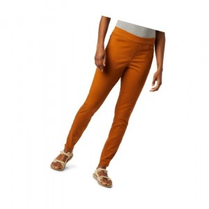 Dámské Legíny Columbia Pinnacle Peak Colored Twill Hnědé | RJWV-30271