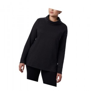 Dámské Mikina Columbia Canyon Point Cowl Neck Plus Size Černé | LUFC-20851
