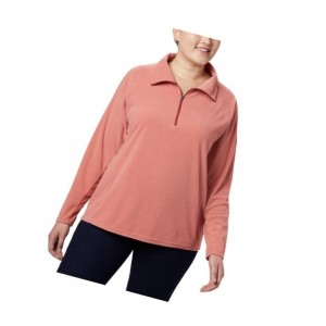 Dámské Mikina Columbia Glacial IV 1/2 Zip Plus Size Tmavě Koralove | VCFG-67089