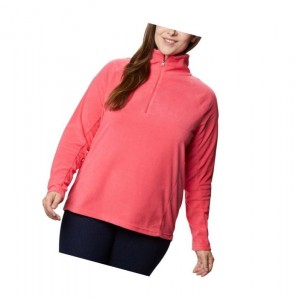 Dámské Mikina Columbia Glacial IV 1/2 Zip Plus Size Světle Růžové | JPZA-42586