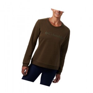 Dámské Mikina Columbia Logo Crew Top Olivy Zelené | UZKC-35780