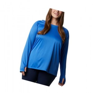 Dámské Mikina s Kapucí Columbia PFG Tidal Plus Size Blankyt Světle Koralove | QYMW-46987