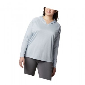 Dámské Mikina s Kapucí Columbia PFG Zero Rules Plus Size Šedé | OIYV-21074