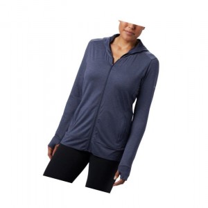 Dámské Mikina s Kapucí Columbia Place To Place II Full Zip Tmavě Blankyt | CGEB-39650