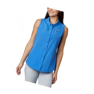 Dámské PFG Fishing Columbia Coral Point Sleeveless Woven Blankyt | HYMB-08972