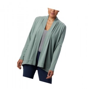 Dámské PFG Fishing Columbia PFG Slack Water Knit Cover Up Wrap Světle Zelene | LVHJ-68950