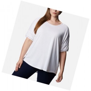 Dámské PFG Fishing Columbia Slack Water Knit 3/4 Sleeve Bílé | TIDN-18429
