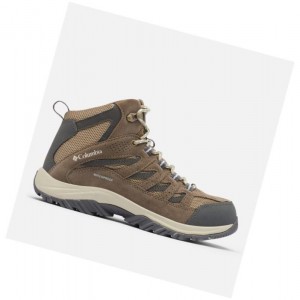 Dámské Pohorky Columbia Crestwood Mid Waterproof Hnědé | RKSA-94320