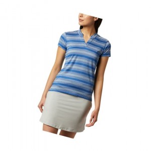 Dámské Polo Triko Columbia Omni-Wick Chatter Tmavě Blankyt | PJKI-94081
