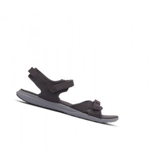 Dámské Sandály Columbia Leather Ankle Strap Tmavě Šedé | OJLV-25891