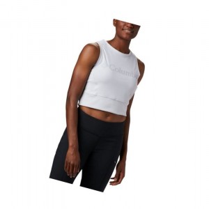 Dámské Tílko Columbia Windgates Cropped Bílé Šedé | AIWH-68074
