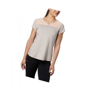 Dámské Tričko Columbia Place To Place II Short Sleeve Růžové | DVNQ-94516