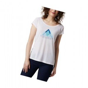 Dámské Tričko Columbia Shady Grove Bílé | IMDL-80769