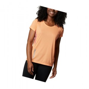 Dámské Tričko Columbia Titan Ultra II Short Sleeve Tmavě Koralove | JQFA-54960