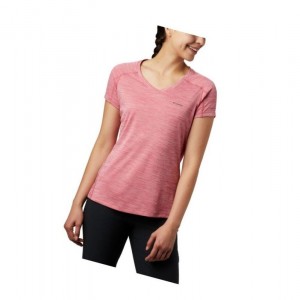 Dámské Tričko Columbia Zero Rules Short Sleeve Růžové | LSXA-58264