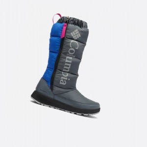 Dámské Zimní Boty Columbia Paninaro Omni-Heat Tall Tmavě Šedé Blankyt | JIMU-01824