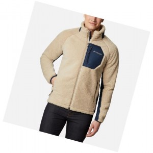 Pánské Bundy Columbia Archer Ridge Sherpa Fleece Hnědožlutý Tmavě Blankyt | RBPV-31760
