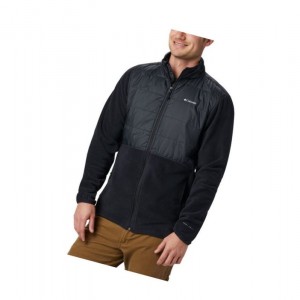 Pánské Bundy Columbia Basin Butte Fleece Full Zip Černé | JOVG-93248