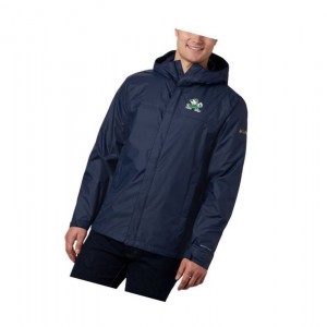 Pánské Bundy Columbia Collegiate Watertight II - Notre Dame Tmavě Blankyt | RTZY-12640