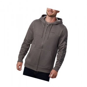 Pánské Bundy Columbia Logo Full Zip Fleece Big Šedé Černé | NBYA-29654