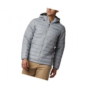 Pánské Bundy Columbia Powder Lite Hooded Insulated Šedé | LRAJ-12503