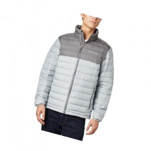 Pánské Bundy Columbia Powder Lite Insulated Šedé | XFOD-10793